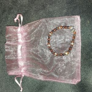 Silver and rose gold baby bracelet